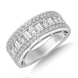 14K White Gold 1 1/2 Ct.Tw.Diamond Fashion Ring