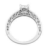 10K White Gold 1/2 Ct.Tw.Diamond Bridal Ring