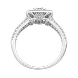 10K White Gold 1/2 Ct.Tw. Diamond Fashion Ring
