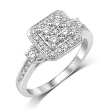 14K White Gold 5/8 Ct.Tw. Diamond Fashion Ring
