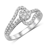 10K White Gold 3/8 Ct.Tw. Diamond Fashion Ring