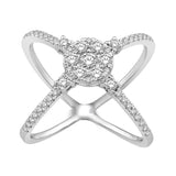 14K White Gold 3/4 Ct.Tw. Diamond Fashion Band