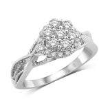 10K White Gold 5/8 Ct.Tw. Diamond Fashion Ring