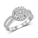 14K White Gold 5/8 Ct.Tw. Diamond Fashion Ring