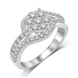14K White Gold 1 1/10 Ct.Tw. Diamond Engagement Ring