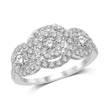 14K White Gold 1 1/3 Ct.Tw. Diamond Engagement Ring