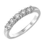 10K White Gold 2/5 Ct.Tw. Diamond Half Eternity Band