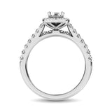 Lovecuts 14K White Gold 1 Ct.Tw. Diamond Bridal Ring