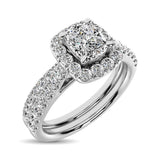 Lovecuts 14K White Gold 1 Ct.Tw. Diamond Bridal Ring