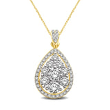 14K Yellow Gold 9/10 Ct.Tw Diamond Fashion Pendant