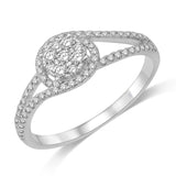 14K White Gold 2/5 Ct.Tw. Diamond Fashion Ring
