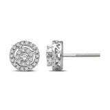 14K White Gold 2/5 Ct.Tw. Diamond Stud Earrings