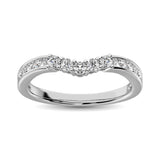 14K White Gold 1/3 Ct.Tw.Diamond Band
