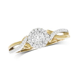 10K Yellow Gold 1/5 Ct.Tw.Diamond  Promise Ring