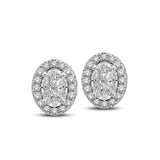 Lovecuts 14K White Gold 5/8 Ct.Tw.Diamond Fashion Earrings