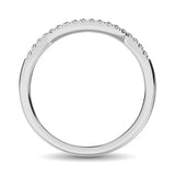 14K White Gold 1/20 Ctw Diamond Wedding Band