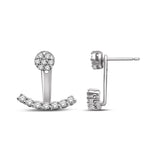 14K White Gold 1/2 Ct.Tw.Diamond Earrings