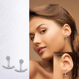 14K White Gold 1/2 Ct.Tw.Diamond Earrings