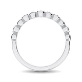 14K White Gold 1/20 Ct.Tw.Diamond Stackable Band