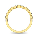 14K Yellow Gold 1/20 Ct.Tw.Diamond Stackable Band
