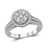 14K White Gold 9/10 Ct.Tw.Diamond Fashion Ring