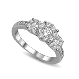 14K White Gold 1 Ct.Tw.Diamond Fashion Ring