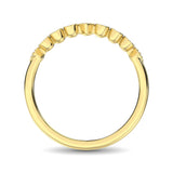 14K Yellow Gold 1/20 Ct.Tw. Diamond Stackable Band