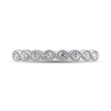 14K White Gold 1/10 Ct.Tw. Diamond Stackable Band