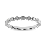 14K White Gold 1/20 Ct.Tw. Diamond Stackable Band