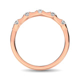 14K Rose Gold 1/8 Ct.Tw. Diamond Stackable Band