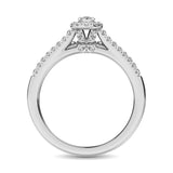14K White Gold 2/5 Ctw Diamond Engagement Ring