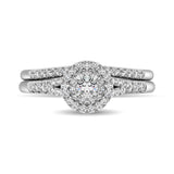 10K White Gold 2/5 Ctw Diamond Bridal Ring