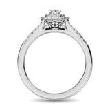 10K White Gold 2/5 Ctw Diamond Bridal Ring