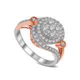 14K Two Tone 1 Ctw Diamond Fashion Ring