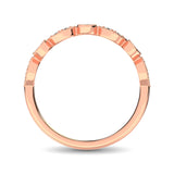 14K Rose Gold 1/8 Ct.Tw.Diamond Stackable Band