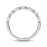14K White Gold 1/8 Ct.Tw.Diamond Stackable Band