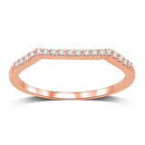 14K Two Tone Gold 1/4 Ct.Tw. Diamond Engagement Ring