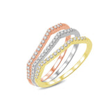 14K White Gold 1/10 Ctw Diamond Wedding Band