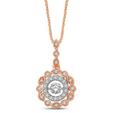 10K Rose Gold 2/5 Ctw Diamond Fashion Pendant