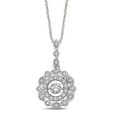 10K White Gold 2/5 Ctw Diamond Fashion Pendant