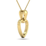 10K Yellow Gold 1/10 Ctw Diamond Heart Pendant