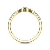 10K Yellow Gold 1/4 Ctw Diamond Infinity Ring