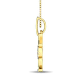 10K Yellow Gold Diamond Accent Fashion Pendant