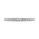 14K White Gold Diamond 1/4 Ct.Tw. 9 Stone Anniversary Band