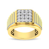 10K Yellow Gold 1 Ct.Tw. Diamond Mens Fashion Ring
