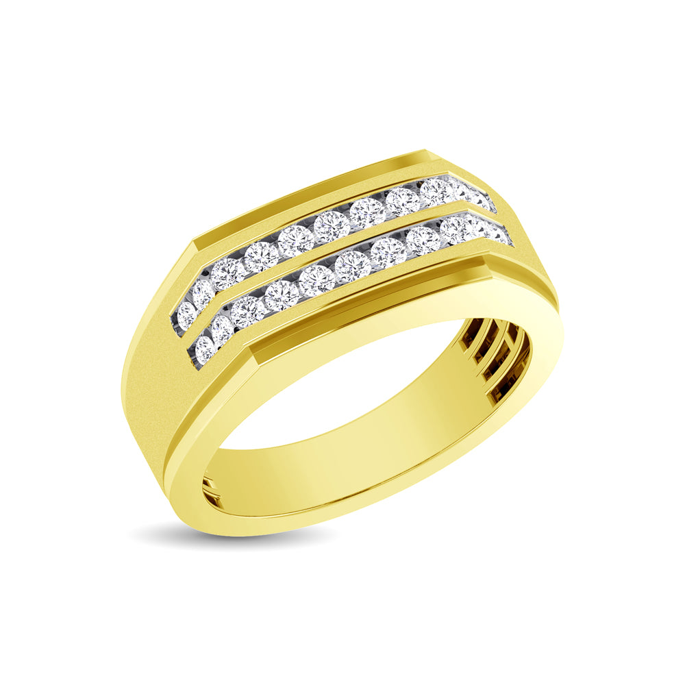10K Yellow Gold 1/2 Ct.Tw. Diamond Men's Ring