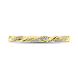 10K Yellow Gold 1/20 Ctw Diamond Anniversary Band