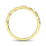 10K Yellow Gold 1/20 Ctw Diamond Anniversary Band