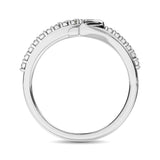 10K White Gold 1/20 Ct.Tw. Diamond Heart Ring