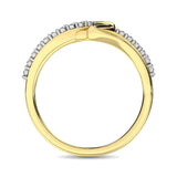 10K Yellow Gold 1/20 Ct.Tw. Diamond Heart Ring